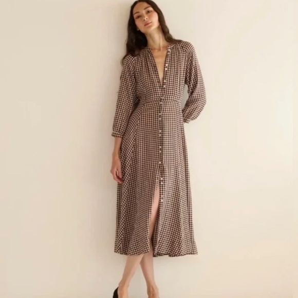 DOEN Madelaine Dress – Delphine Plaid — Size S — NWT - Picture 5 of 16